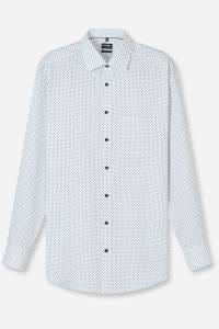 OLYMP Luxor Modern Fit Hemd weiss, Gepunktet