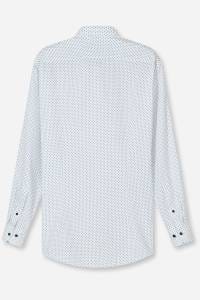 OLYMP Luxor Modern Fit Hemd weiss, Gepunktet