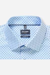 OLYMP Luxor Modern Fit Hemd blau, Bedruckt