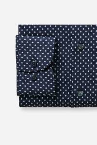 OLYMP Luxor Modern Fit Hemd marine, Bedruckt