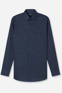 OLYMP Luxor Modern Fit Hemd marine, Bedruckt