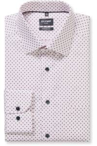 OLYMP Luxor Modern Fit Hemd hellrose, Bedruckt