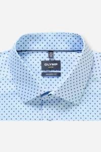 OLYMP Luxor Modern Fit Hemd blau, Bedruckt
