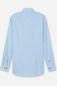 OLYMP Luxor Modern Fit Hemd blau, Bedruckt