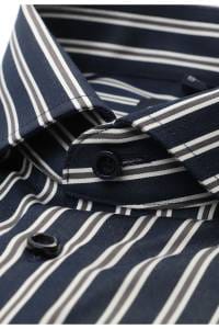 OLYMP Luxor Modern Fit Hemd marine, Gestreift
