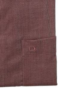 OLYMP Luxor Modern Fit Hemd bordeaux, Faux-uni