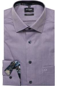 OLYMP Luxor Modern Fit Hemd viola, Faux-uni