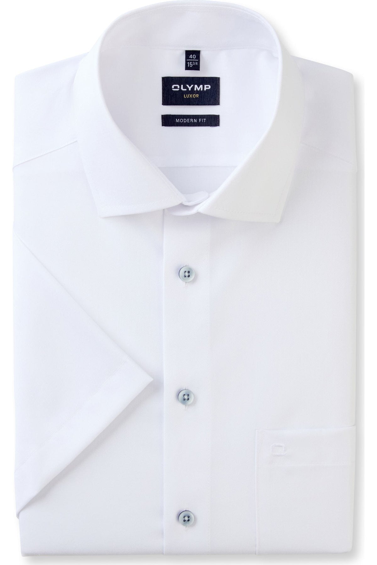 OLYMP Luxor Modern Fit Hemd weiss, Faux-uni