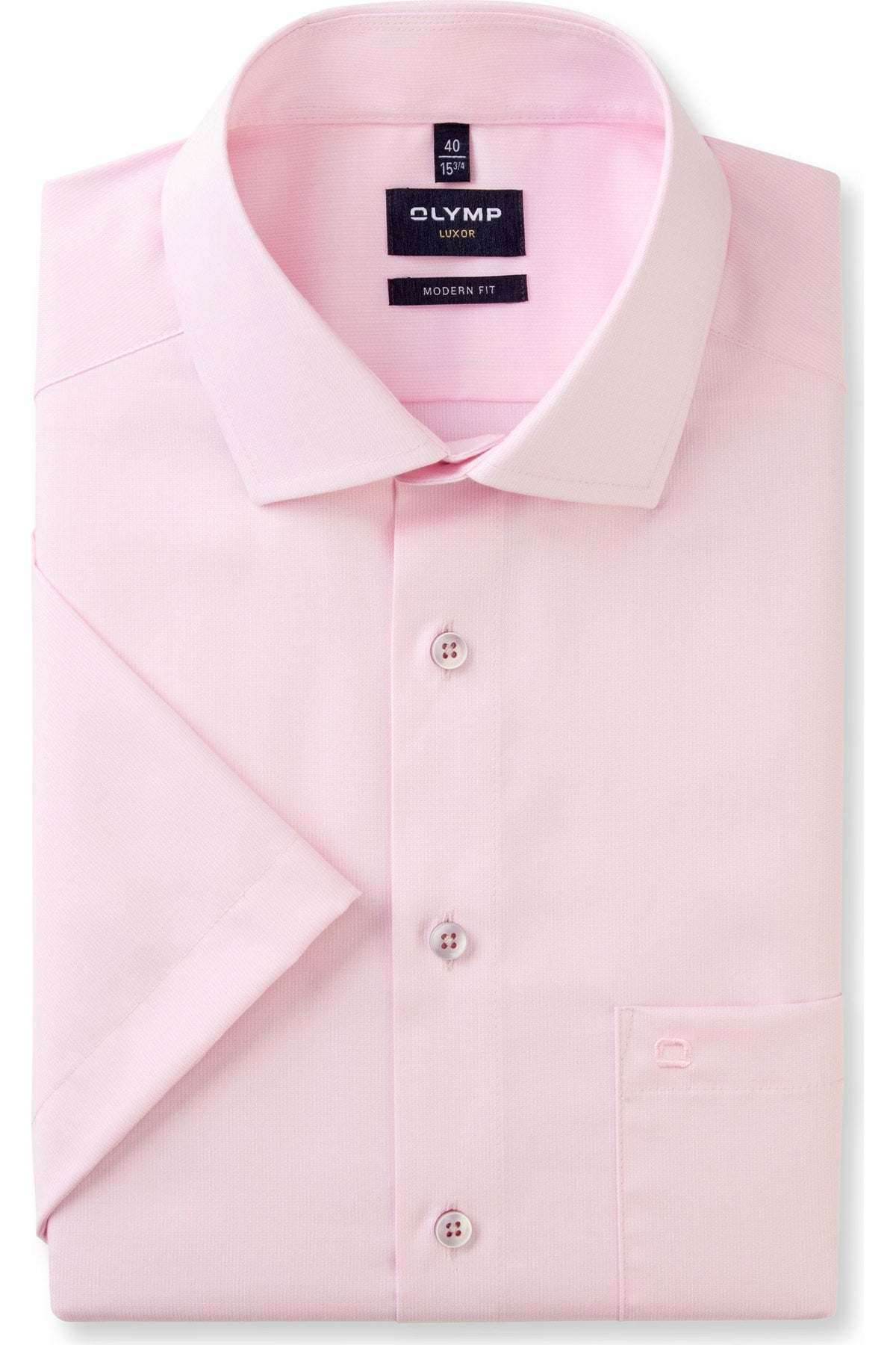 OLYMP Luxor Modern Fit Hemd rose, Faux-uni