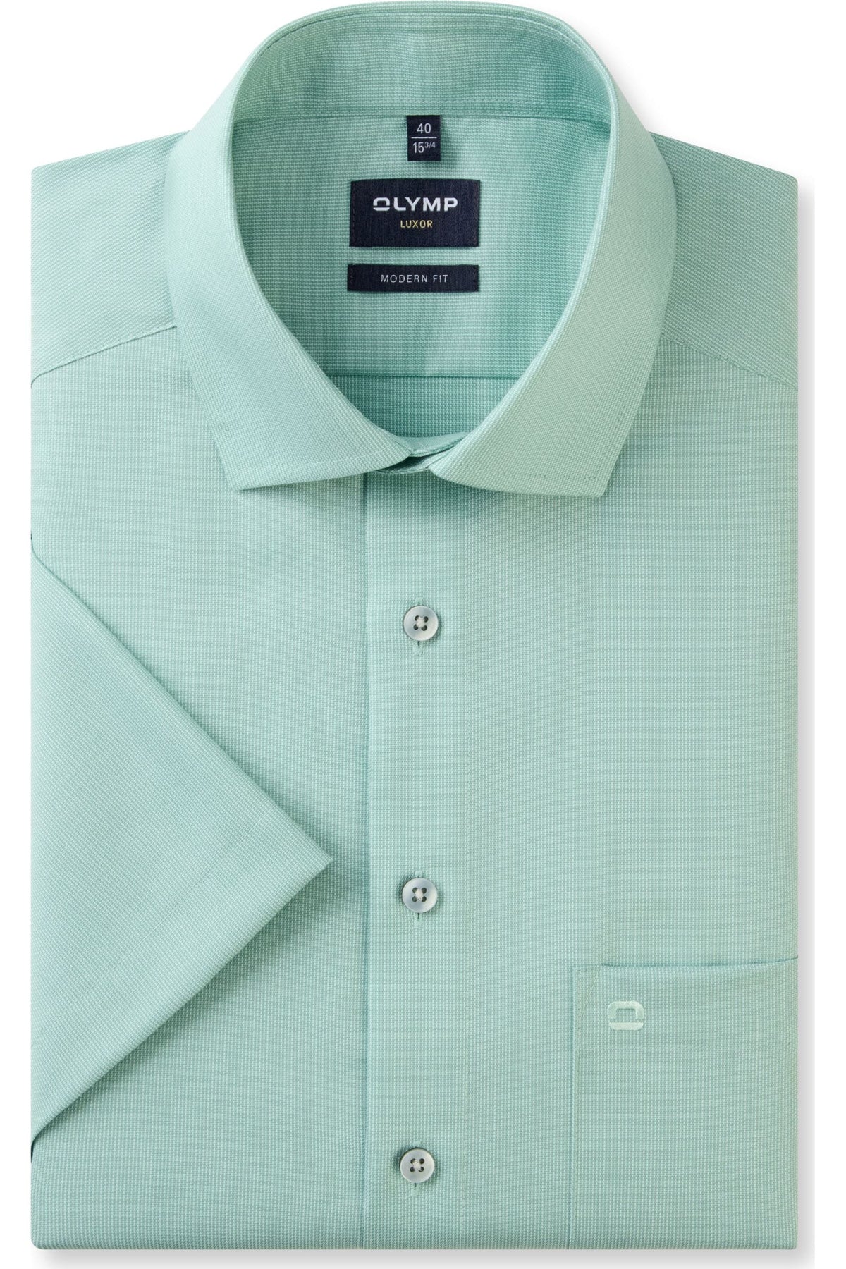 OLYMP Luxor Modern Fit Hemd grün, Faux-uni