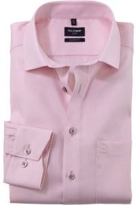 OLYMP Luxor Modern Fit Hemd rose, Faux-uni