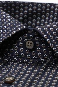 OLYMP Luxor Modern Fit Hemd marine, Bedruckt