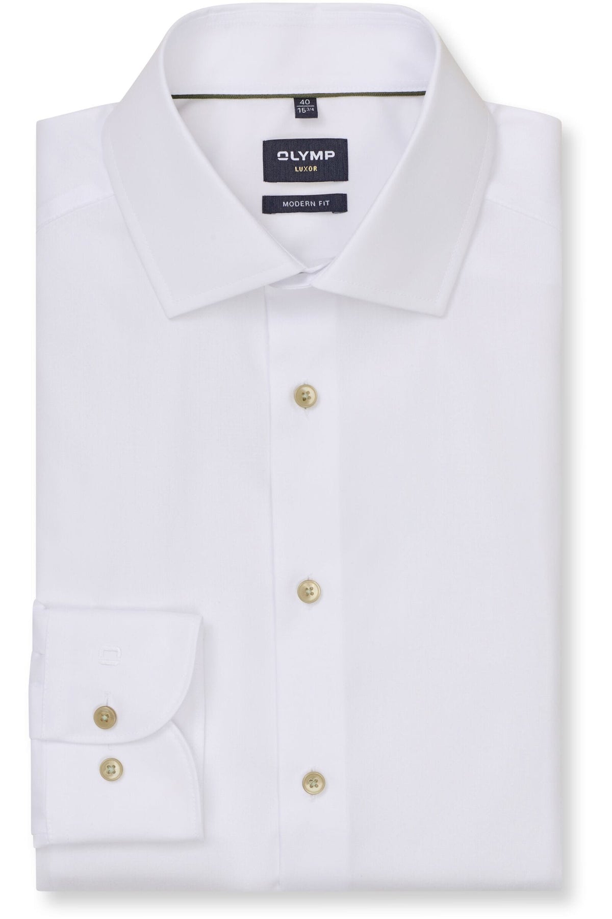 OLYMP Luxor Modern Fit Hemd weiss, Einfarbig