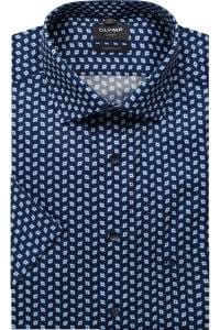 OLYMP Luxor Modern Fit Hemd royal, Bedruckt