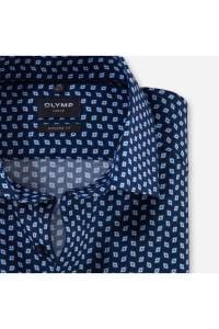 OLYMP Luxor Modern Fit Hemd royal, Bedruckt