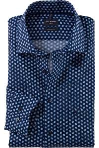 OLYMP Luxor Modern Fit Hemd royal, Bedruckt