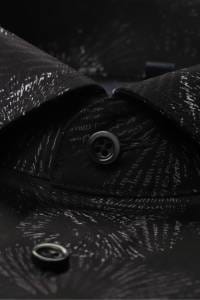 OLYMP Luxor Modern Fit Hemd schwarz, Bedruckt
