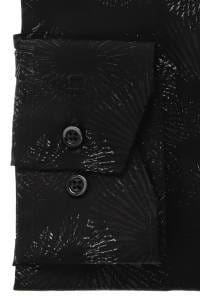 OLYMP Luxor Modern Fit Hemd schwarz, Bedruckt