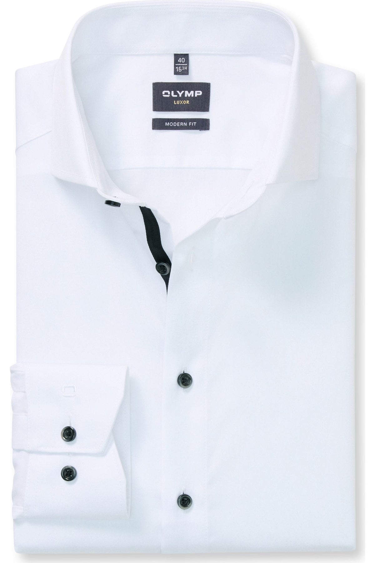 OLYMP Luxor Modern Fit Hemd weiss, Einfarbig