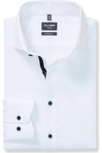 OLYMP Luxor Modern Fit Hemd weiss, Einfarbig
