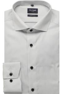 OLYMP Luxor Modern Fit Hemd grau, Einfarbig