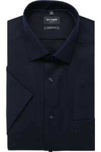 OLYMP Luxor Modern Fit Hemd marine, Einfarbig