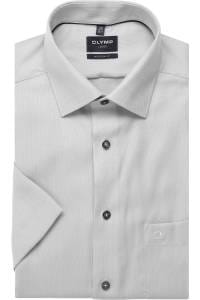 OLYMP Luxor Modern Fit Hemd silbergrau, Einfarbig