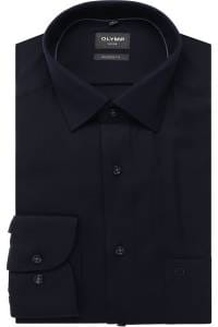 OLYMP Luxor Modern Fit Hemd marine, Einfarbig