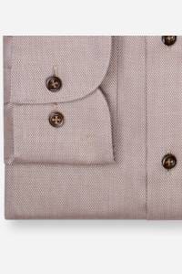 OLYMP Luxor Modern Fit Hemd nougat, Faux-uni