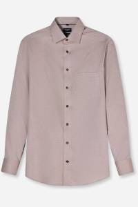 OLYMP Luxor Modern Fit Hemd nougat, Faux-uni