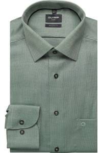 OLYMP Luxor Modern Fit Hemd grün, Faux-uni