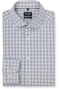 OLYMP Luxor Modern Fit Hemd blau/grün, Kariert