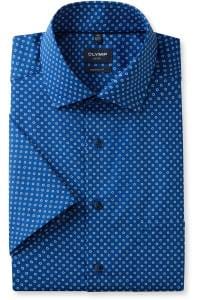 OLYMP Luxor Modern Fit Hemd royal, Bedruckt