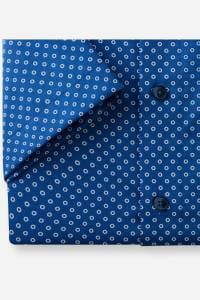 OLYMP Luxor Modern Fit Hemd royal, Bedruckt