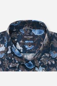 OLYMP Luxor Modern Fit Hemd marine, Bedruckt