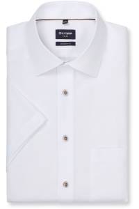 OLYMP Luxor Modern Fit Hemd weiss, Einfarbig