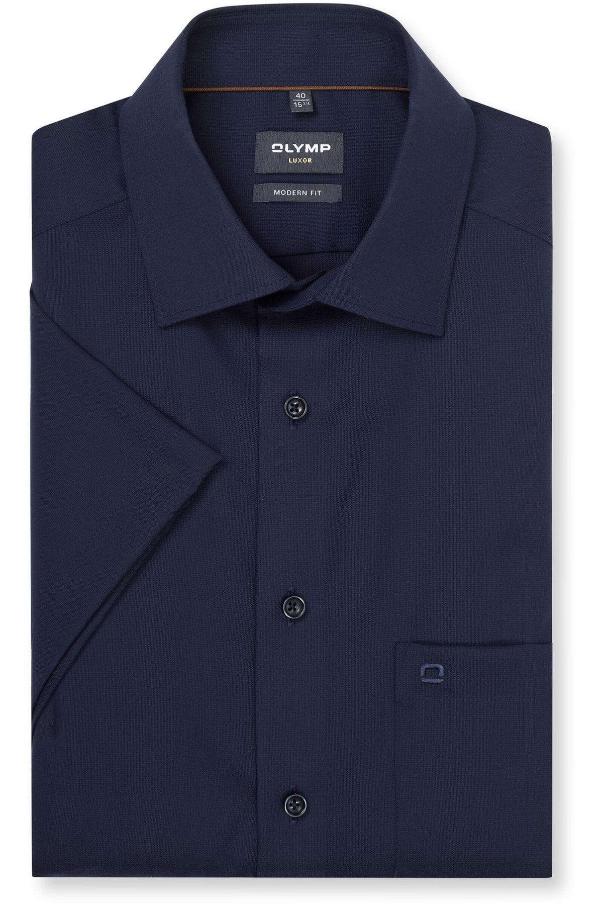 OLYMP Luxor Modern Fit Hemd marine, Faux-uni