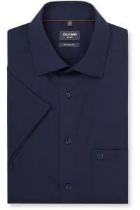 OLYMP Luxor Modern Fit Hemd marine, Faux-uni
