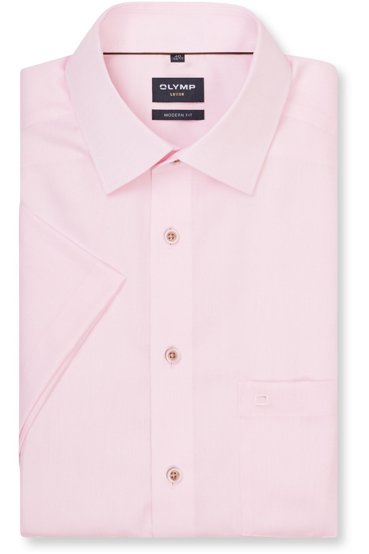OLYMP Luxor Modern Fit Hemd pink, Faux-uni
