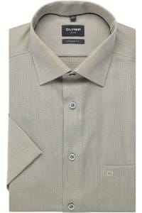 OLYMP Luxor Modern Fit Hemd oliv, Einfarbig