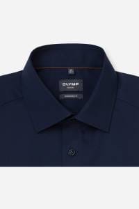 OLYMP Luxor Modern Fit Hemd marine, Einfarbig