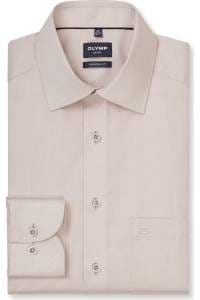OLYMP Luxor Modern Fit Hemd natur, Einfarbig