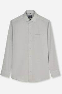OLYMP Luxor Modern Fit Hemd oliv, Einfarbig