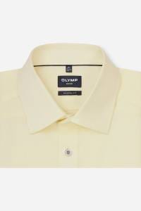 OLYMP Luxor Modern Fit Hemd zitronengelb, Faux-uni