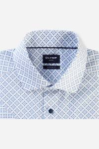OLYMP Luxor Modern Fit Hemd weiss, Bedruckt