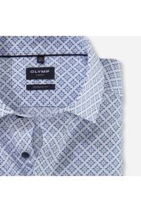 OLYMP Luxor Modern Fit Hemd weiss, Bedruckt