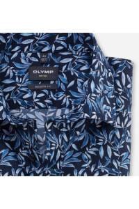 OLYMP Luxor Modern Fit Hemd bleu, Gemustert