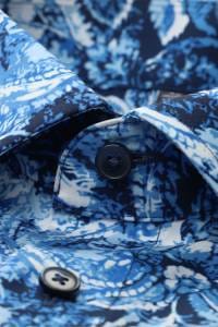 OLYMP Luxor Modern Fit Hemd royal, Bedruckt