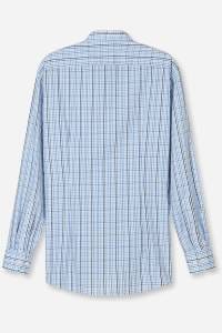 OLYMP Luxor Modern Fit Hemd blau, Kariert