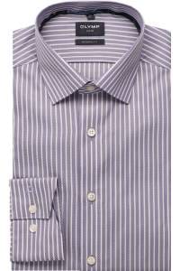 OLYMP Luxor Modern Fit Hemd viola, Gestreift